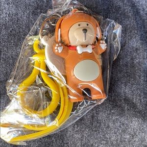 Super cute doggie Starbucks keychain